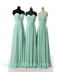 Cheap Long Mint Chiffon Bridesmaid Dress Coral By Carlycustomdress 79 99 Shantel Life Bridesmaid Dresses Mint Bridesmaid Dresses Wedding