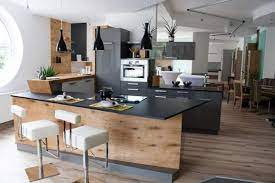 idee fur eine schwarze u formige kuche mit holzstange haus kuchen eine fur haus holzstange i kitchen cabinets models u shaped kitchen kitchen models