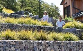 Marin Hillside Garden Retaining Wall Landscaping Retaining Walls Gabion Wall