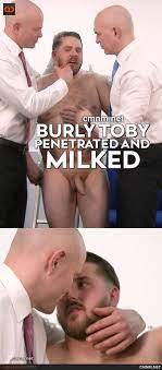 Burly Toby Penetrated and Milked at CMNM.net - QueerClick