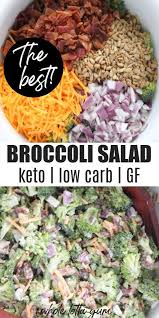 Keto Broccoli Salad Low Carb No Sugar Recipe Keto Recipes Dinner Keto Side Dishes Keto Recipes Easy