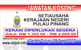 Semua info jawatan kosong spa ini dirujuk di website rasmi spa malaysia. Jawatan Kosong Suk Pulau Pinang 28 September 2017 Kerja Kosong Suk Pulau Pinang Permohonan Adalah Dipelawa Kepada Warganegara Malaysia Bag September Career