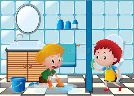 Browse this featured selection from the web for use in websites, blogs, social media and your other products. Two Boys Cleaning Toilet Stock Vector Illustration Of Clip 96598166