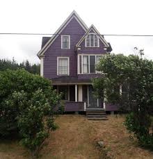 The white trim provides a lovely contrast, but i can't help thinking this would look equally nice with an equally dark purple on all the trim. Under 75k Thursday Nova Scotia Fixer Upper W Beautiful View Under 56k Usd Off Market Old Houses Under 50k