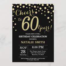 Invitaciones De 60 Cumpleanos Zazzle Es