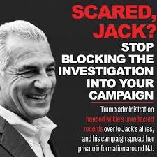 Stop the lies, Jack Ciattarelli, and stop blocking investigations into the  illegal activity committed by you and the Trump administration.