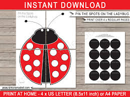 Maybe you would like to learn more about one of these? Printable Pin The Spots On The Ladybug Party Game Template