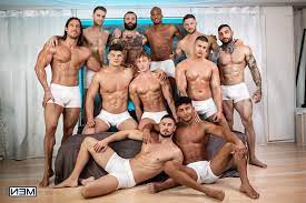 WHOA! 10 men GAY GANGBANG! - GayGo.tv tube