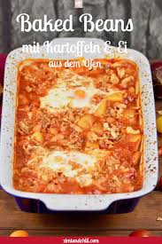 Baked Beans Mit Kartoffeln Und Ei Knuspriger Schinken Gebackene Bohnen Und Aromatische Kartoffeln Baden In Einer Gebackene Bohnen Baked Beans Rezept Rezepte