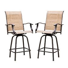 Check spelling or type a new query. 2 Pack Emerit Outdoor Swivel Bar Stools High Patio Chairs With Footrest Black Patio Chair Patio Lawn Garden Stools Bar Chairs Rayvoltbike Com