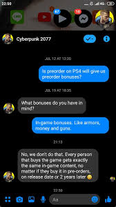 Pre Order Bonuses For Cyberpunk 2077 Will Not Include In Game Content Squarexo