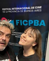 2” Festival Internacional de Cine Buenos Aires Argentina en el Teatro  Nacional Argentino centro provincial de las artes, La Plata con Juanito (John  Alpert). Director de cine, documentalista, periodista