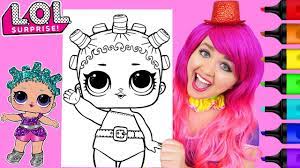 This awesome book comes with so many different pages to color! Coloring Lol Surprise Dolls Cosmic Queen Glitter Coloring Page Prismacolor Markers Kimmi The Clown Youtube