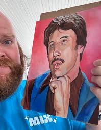 This is art, a custom painting. A real beauty! And I'll pay top dollar!  Mark Neuenschwanderer…. This is going over my mantel. I just need to find  the right frame. Gold… and