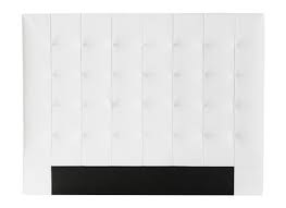 Effet cuir garanti pour une chambre à coucher stylée. Tete De Lit Capitonnee Pas Cher Blanc Miliboo