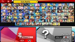 · just eight characters are . Character Selection Screen Smashwiki The Super Smash Bros Wiki