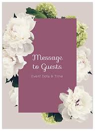 All you need to do is to sign up and how to make an invitation card design online? Easy To Use White Flowers Invitation Card Design Templates
