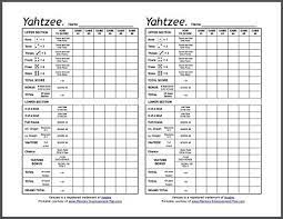 Roll 5 dice and select which to keep and which to reroll. Free Yahtzee Score Sheets