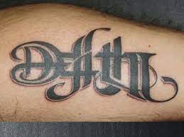 A singular word for one of the. 9 Terrifying Death Tattoos With Images Styles At Life