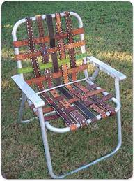 shelterrific blog archive new twist on lawn chair webbing leather belts lawn chairs old chair western belts