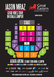 Formerly called putra indoor stadium, the venue is within walking distance of other sports facilities in the bukit jalil national sports complex malaysia. Jason Mraz Good Vibes Tour In Kuala Lumpur Ticket2u