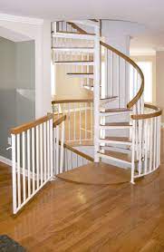 Residential Spiral Stair With Safety Gate Stairs Design Round Stairs Spiral Stairs