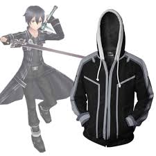 Sword art online alicization kirigaya kazuto kirito cosplay costume uniform. Grosshandel Asiatische Grosse Japan Anime Schwert Art Online Kirito Cosplay 3d Langarm Reissverschluss Mantel Jacke Hoodie Von Riddle Star 21 62 Auf De Dhgate Com Dhgate