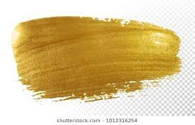 Gold Paint Brush Vector Smear Stroke Acrylic Golden Color Stain On Transparent Background Abstract Vector Gold G Gold Paint Brush Background Glitter Wall Art