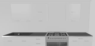 White kitchen cabinets with glass doors and black grid png. Homebyme How To Add A Hood To Your Kitchen