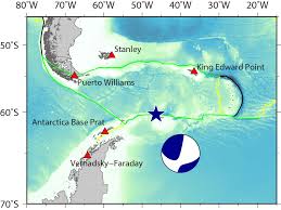 The sea's coverage area is approximately 900,000 km. Scotia Sea Tsunami On Nov 17 2013
