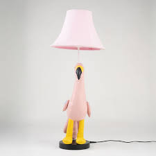 Lampe de table enfant flamant rose