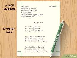 See also stanzas for 0.5.1. 4 Ways To Format A Poem Wikihow