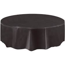 Party Occasions Black Round Table Black Table Plastic Table Covers