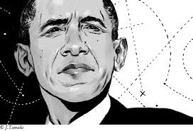 NonSensical Words: Illustration: Barack Obama by Jillian Tamaki