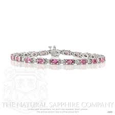 Maybe you would like to learn more about one of these? Pink Sapphire Bracelet Oval 5 00 Ct 14k White Gold J3655