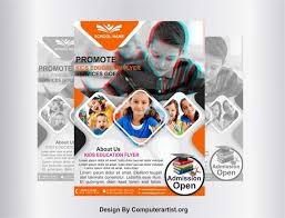 However, if you wish to go custom designs, you can choose to download the premium range of top flyer templates. School Pamphlet Design Free Download Psd And Cdr File School Brochure Design Templates Computer Artist