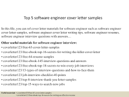 Therefore, try to include some keywords and phrases so that the document will be selected for human review. Top 5 Software Engineer Cover Letter Samples