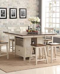 Many kitchen islands are about 2 or 3 feet wide, but if you need more counter space, seating space, etc., you can go a little larger. Heather Counter Height Island Table New Classic Furniture Furniturepick