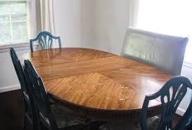 how to refinish a worn out dining table