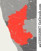 Karnataka janata dal (secular) political party janata party, tamil transparent background png clipart. Karnataka Map Clip Art Royalty Free Gograph
