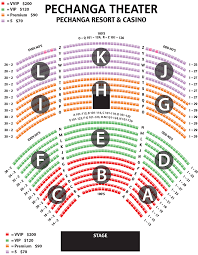 80 Detailed Pechanga Theater Seating Map