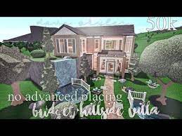 Bloxburg Budget Hillside Home 50k No Advanced Placing Youtube Two Story House Design Design Your Dream House Bloxburg Exterior