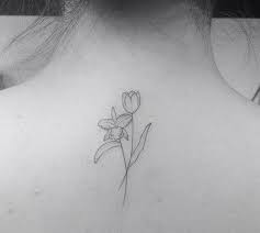 Tattoo By Brusimoes Orchid And Tulips Tulip Tattoo Tattoos Orchid Tattoo