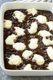 Chocolate Cake Batter Topped With Dollops Of Sweetened Cream Cheese And Chocolat Chocolate Cake Mix Desserts Earthquake Cake Recipes Chocolate Cake Mix Recipes