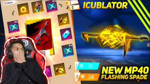 I Got New Legendary Flashing Spade Mp40 From New Incubator Royale At Garena Free Fire 2020 Youtube