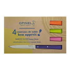 Couteau chasse opinel explore n°12 orange. Bon Appetit Pop Coffret De 4 Couteaux De Table N 125 Opinel