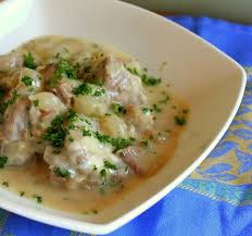 Blanquette De Veau Creamy Veal Stew The Runaway Spoon Veal Stew Veal Stew