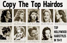 1940s Hairstyle Copy The Top Hairdos Of 1941 1940s Hairstyles Hollywood Hair Hairdo