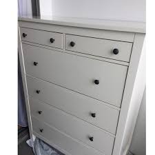 This is a white ikea hemnes dresser. Ikea Hemnes White Tall Boy Furniture Home Living Furniture Tables Sets On Carousell