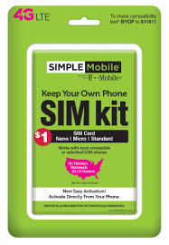 Also available from other sources. Simple Mobile 4g Lte Sim Card Activation Kit 1 Count Kroger